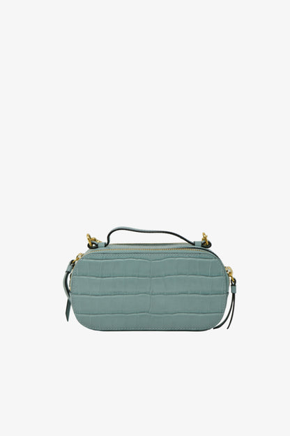 Chloe Crocodile Embossed Vanity Bag