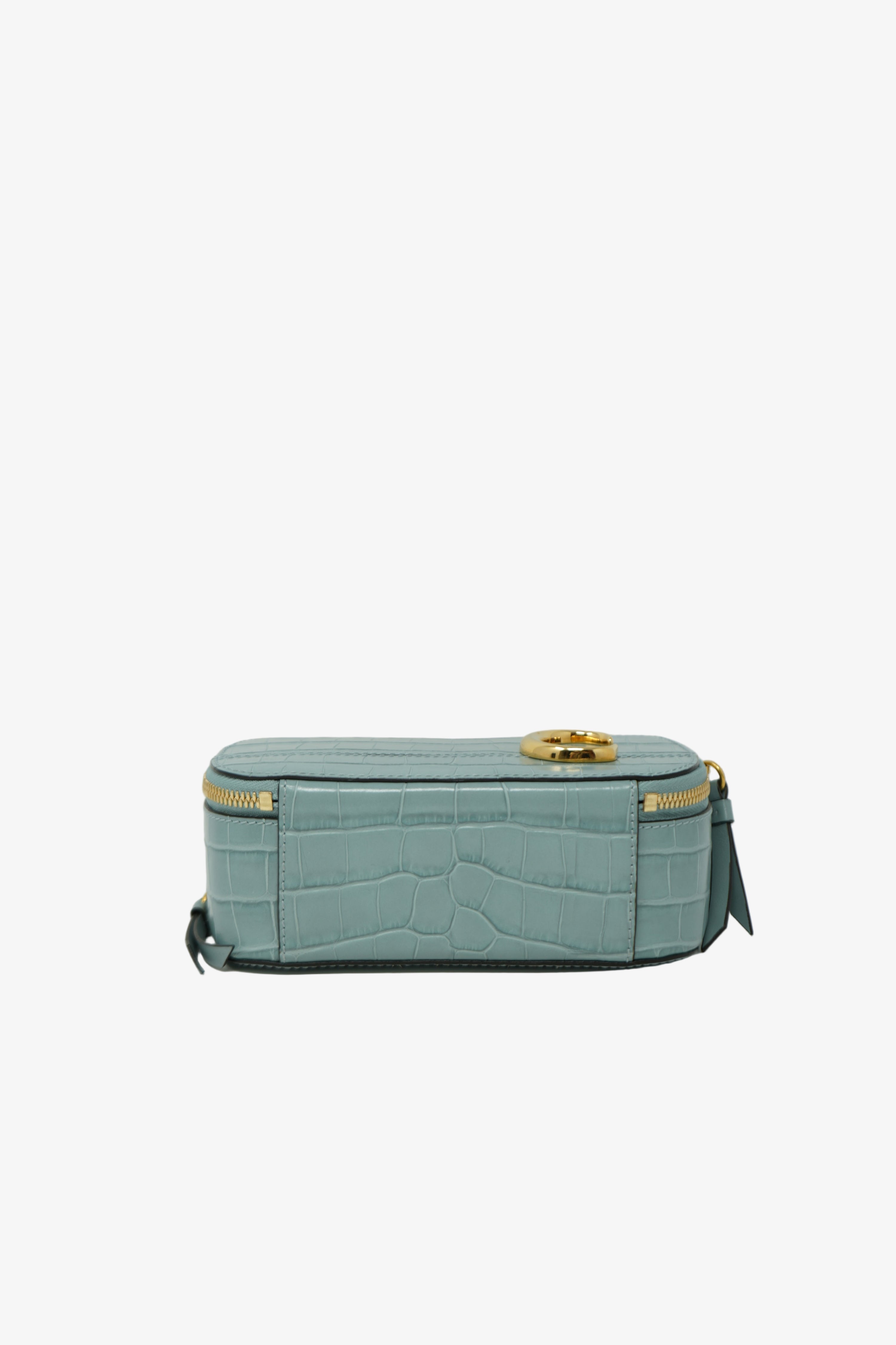 Chloe Crocodile Embossed Vanity Bag
