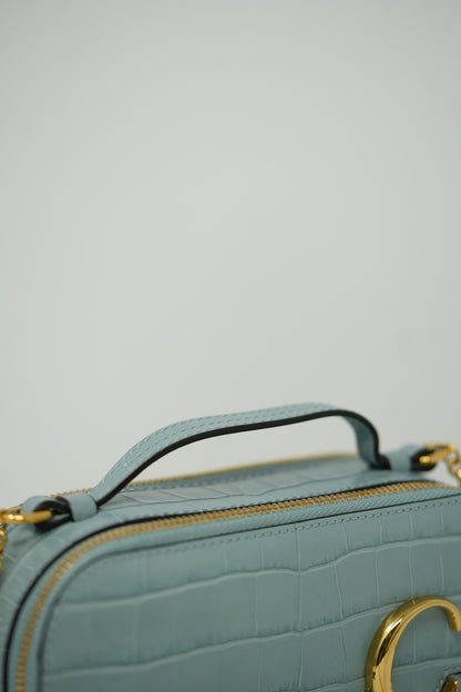 Chloe Crocodile Embossed Vanity Bag