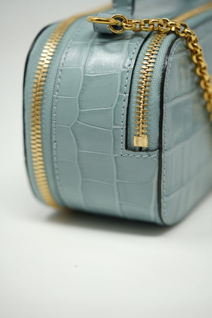Chloe Crocodile Embossed Vanity Bag