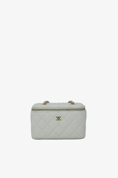 Pre-owned Chanel Caviar Vanity With Chain