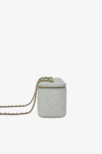 Pre-owned Chanel Caviar Vanity With Chain