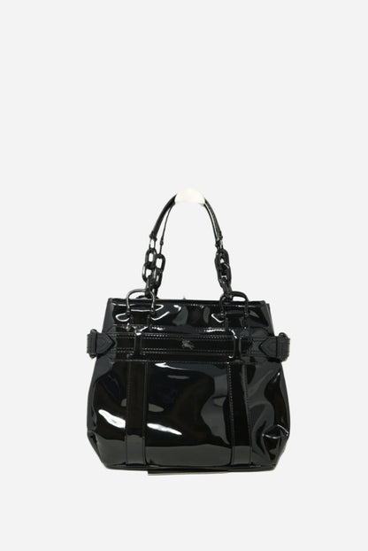 Burberry Patent Calfskin Chain Tote