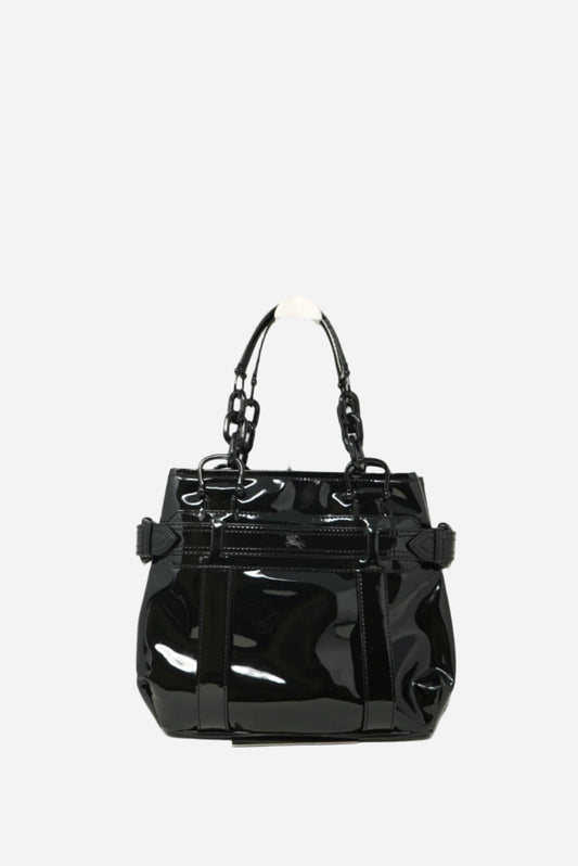 Burberry Patent Calfskin Chain Tote