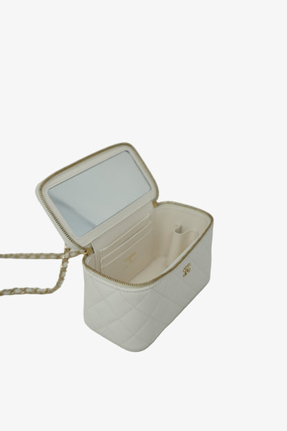 Pre-owned Chanel Caviar Vanity With Chain