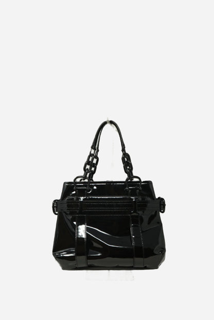 Burberry Patent Calfskin Chain Tote