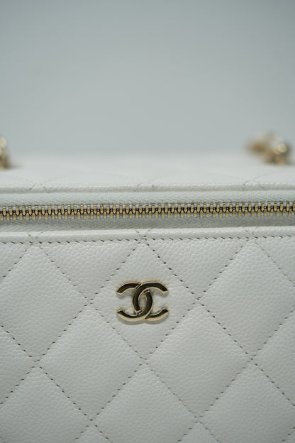 Pre-owned Chanel Caviar Vanity With Chain