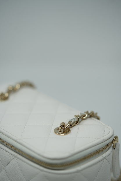 Pre-owned Chanel Caviar Vanity With Chain