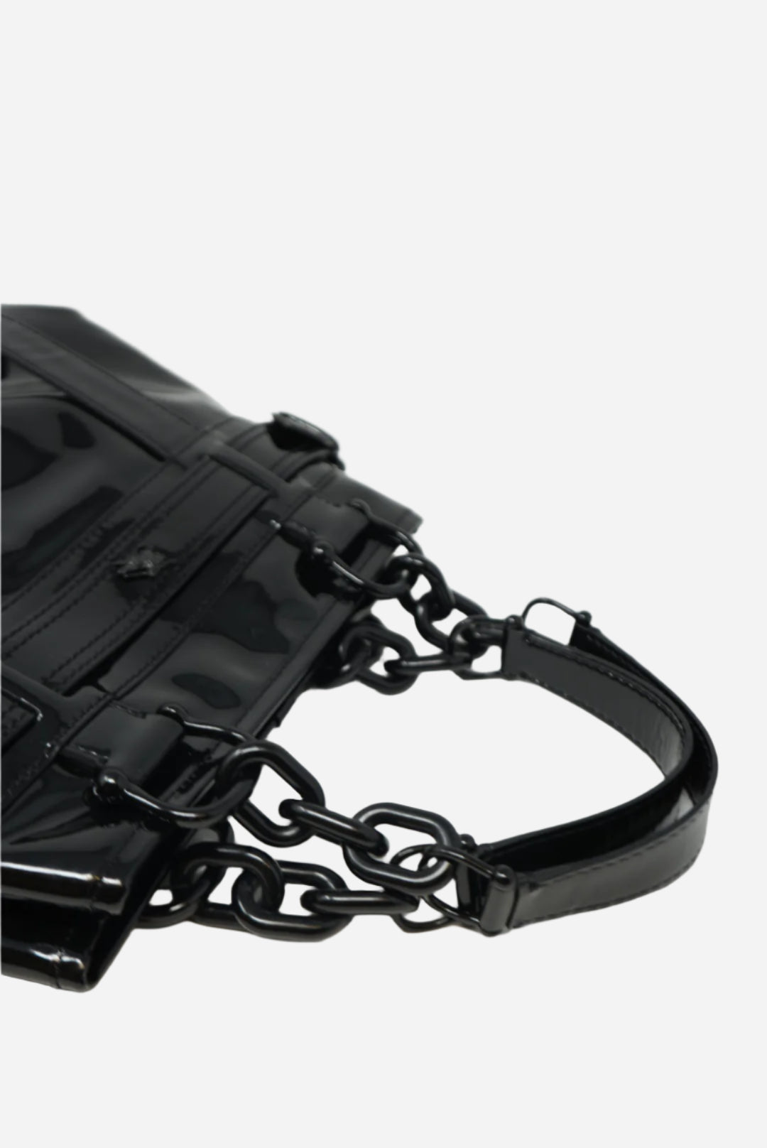 Burberry Patent Calfskin Chain Tote