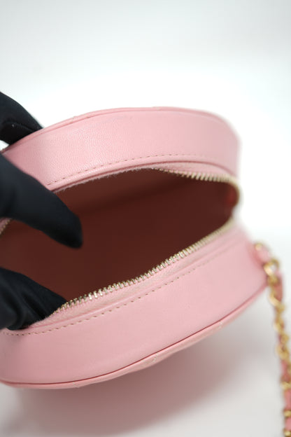 Pre-owned Chanel Round Clutch With Chain
