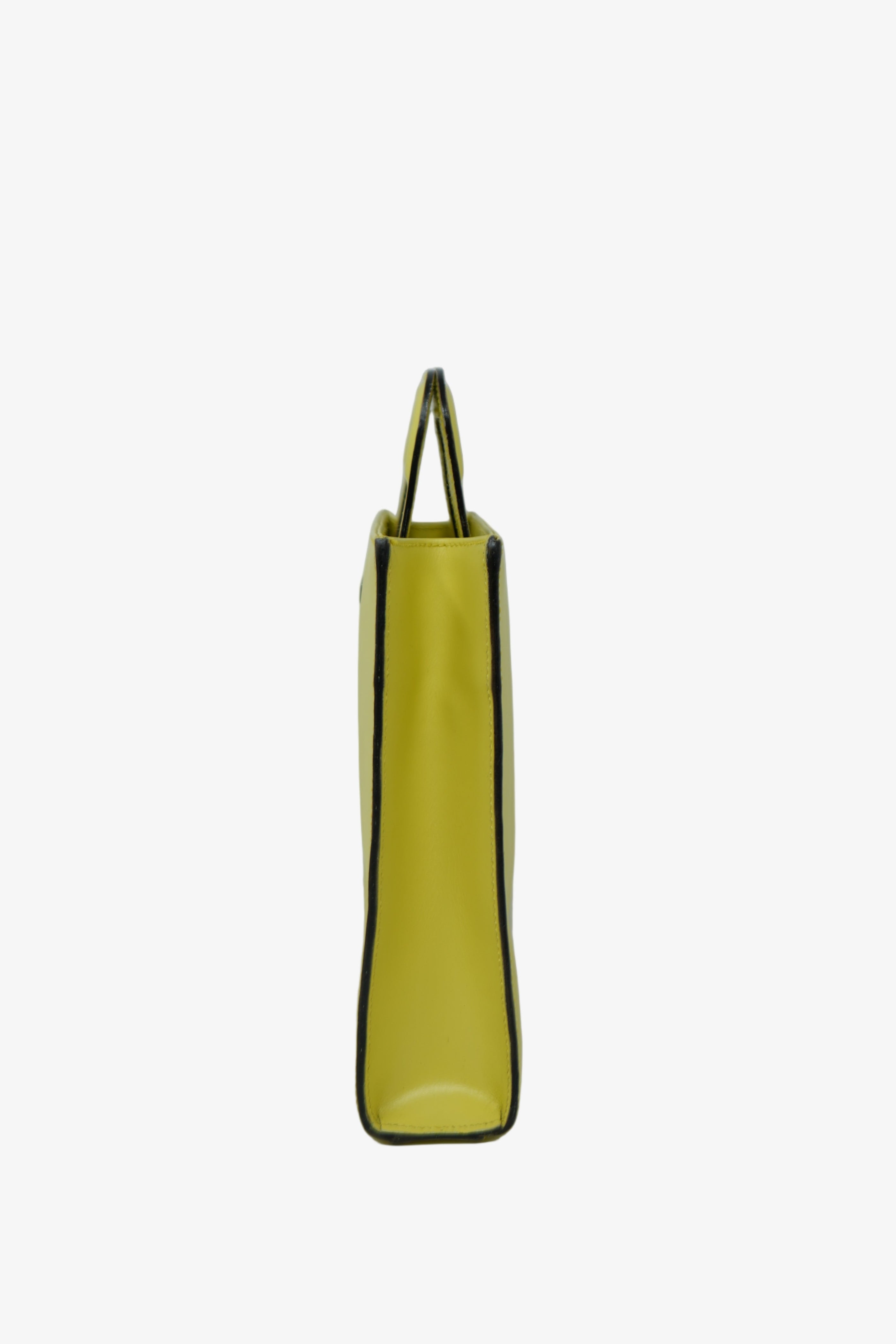Gucci Yellow Leather Top Handle Bag
