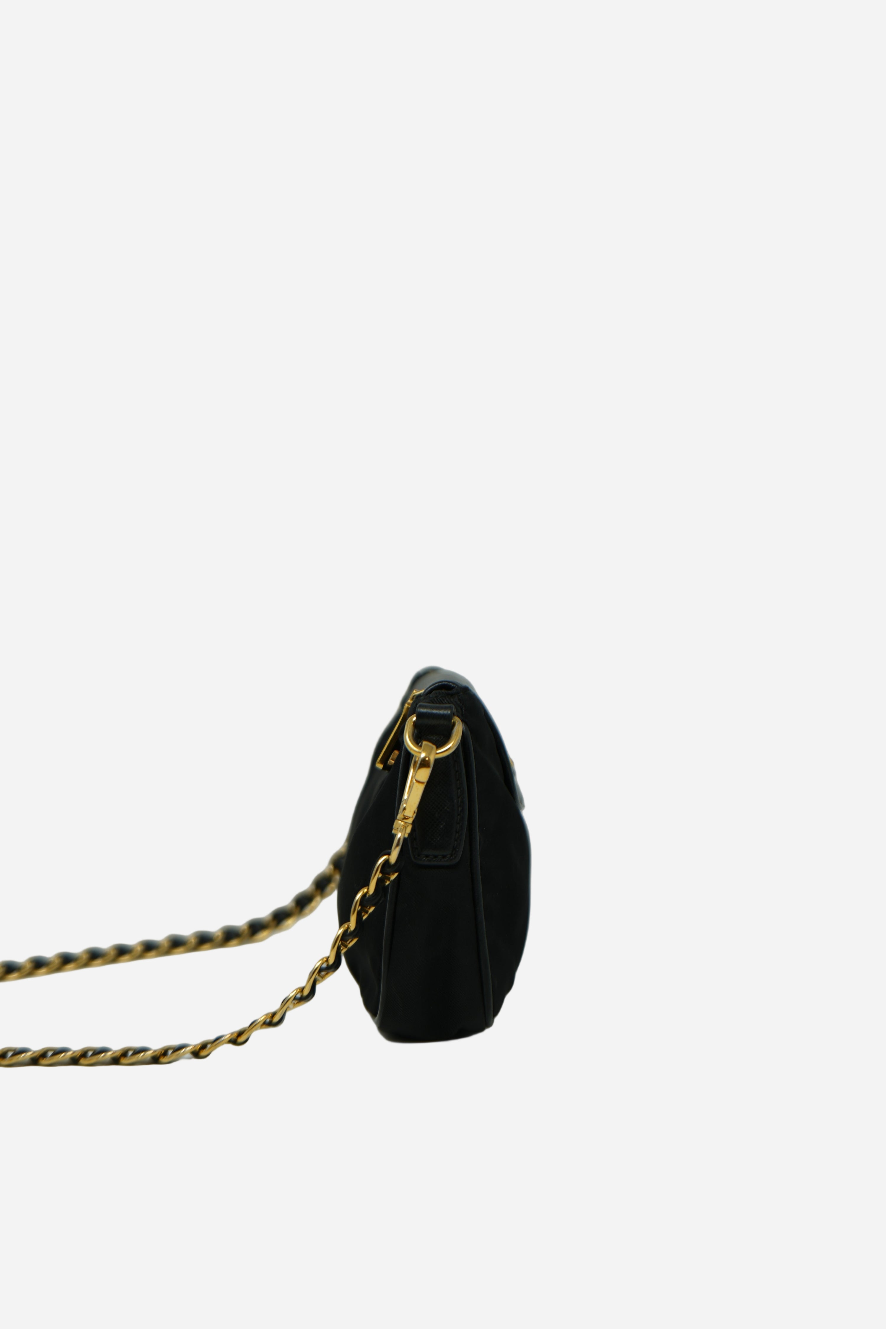 Prada Black Saffiano/Nylon Crossbody