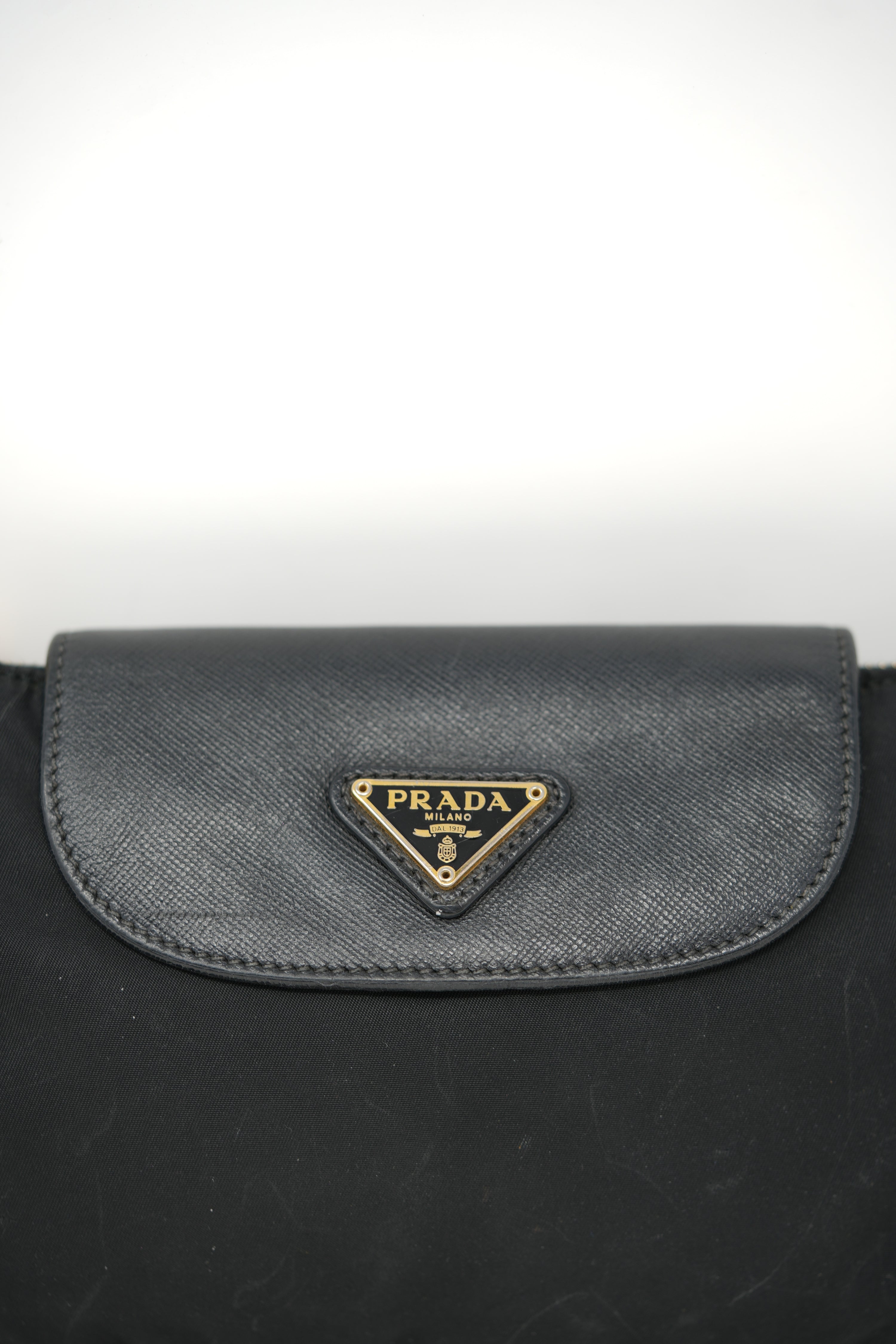 Prada Black Saffiano/Nylon Crossbody