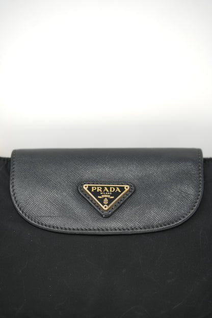 Prada Black Saffiano/Nylon Crossbody
