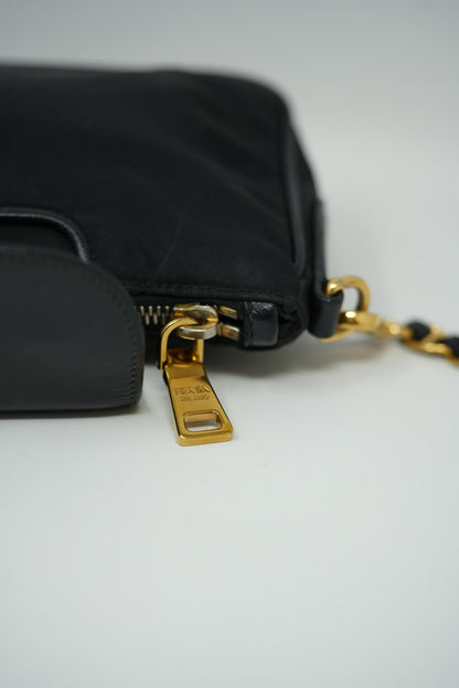Prada Black Saffiano/Nylon Crossbody