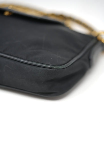 Prada Black Saffiano/Nylon Crossbody