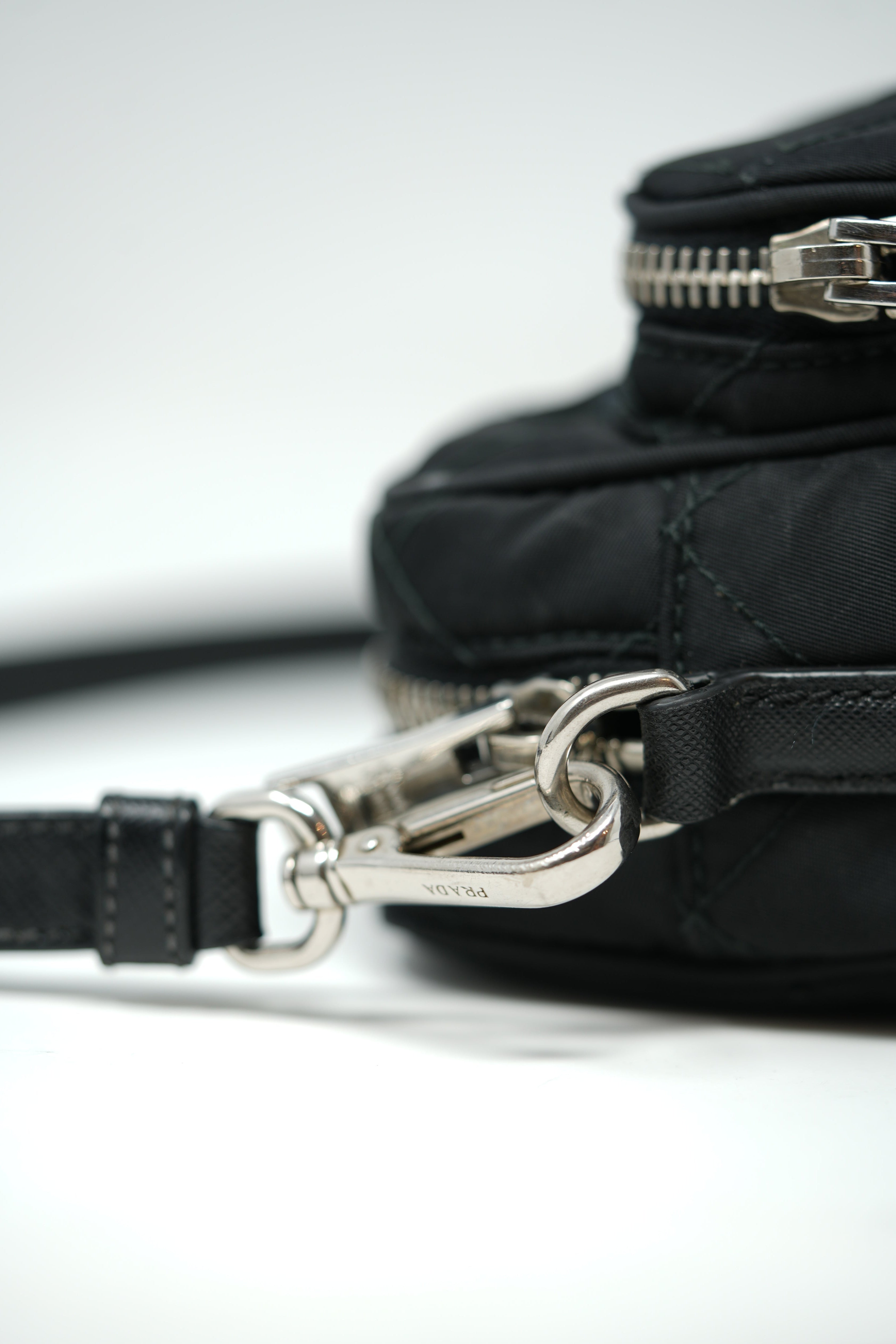Prada Black Nylon Small Shoulder Bag