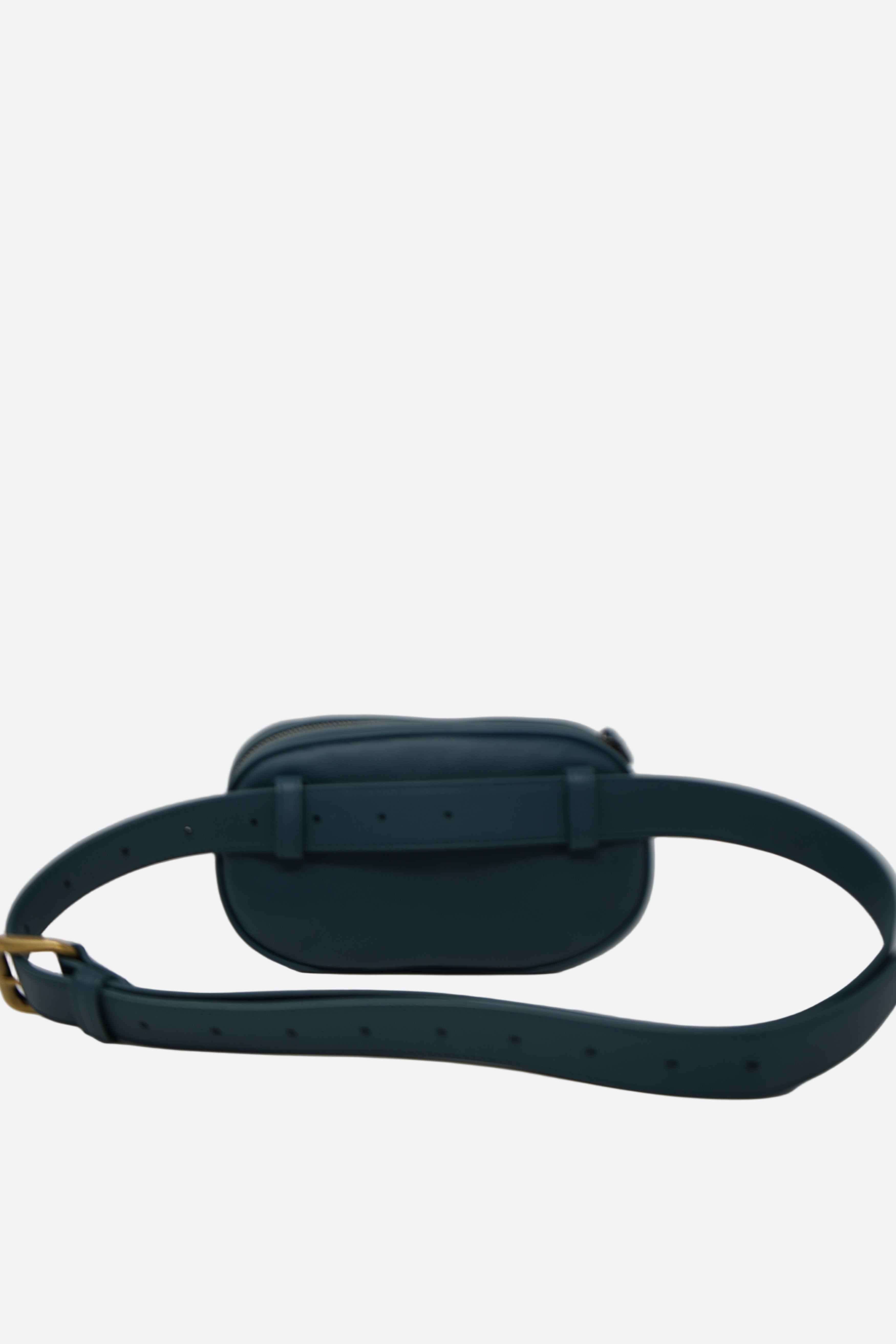 Bottega Veneta Blue Leather Small Intrecciato Belt Bag