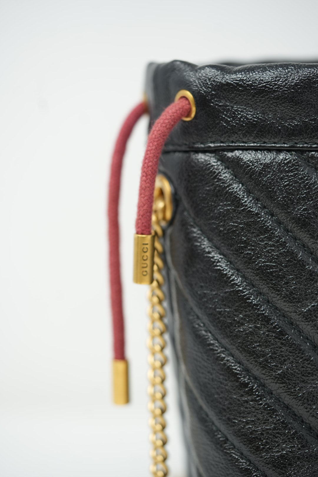 Gucci GG Marmont Chain Bucket Bag