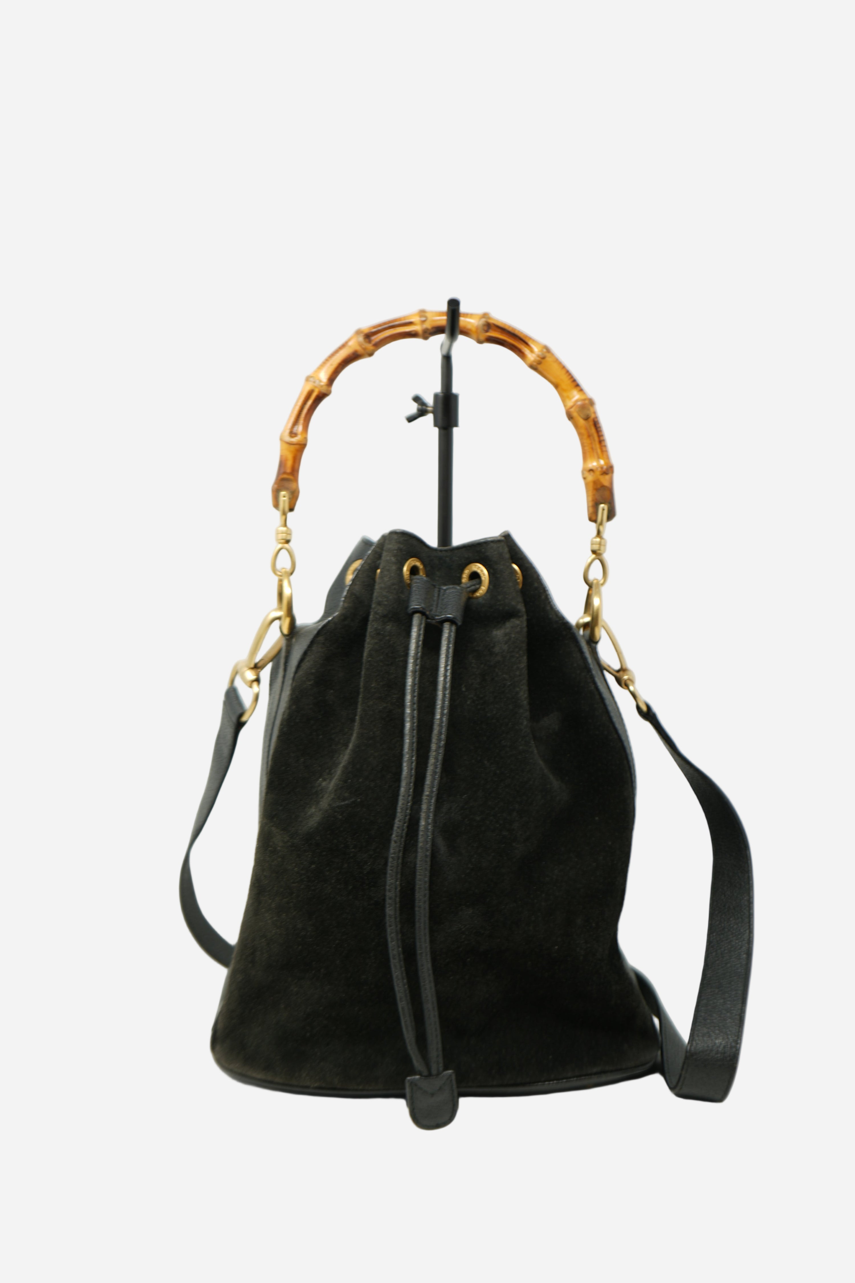 Gucci Vintage Suede Bucket Bag