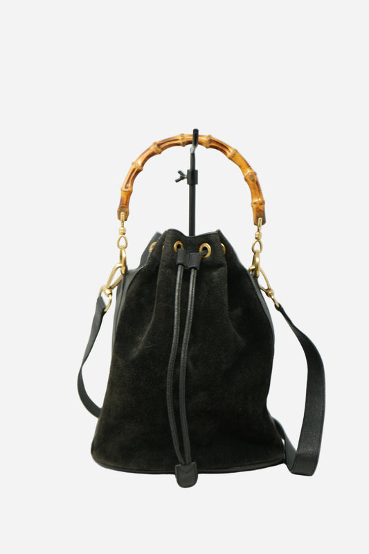 Gucci Vintage Suede Bucket Bag