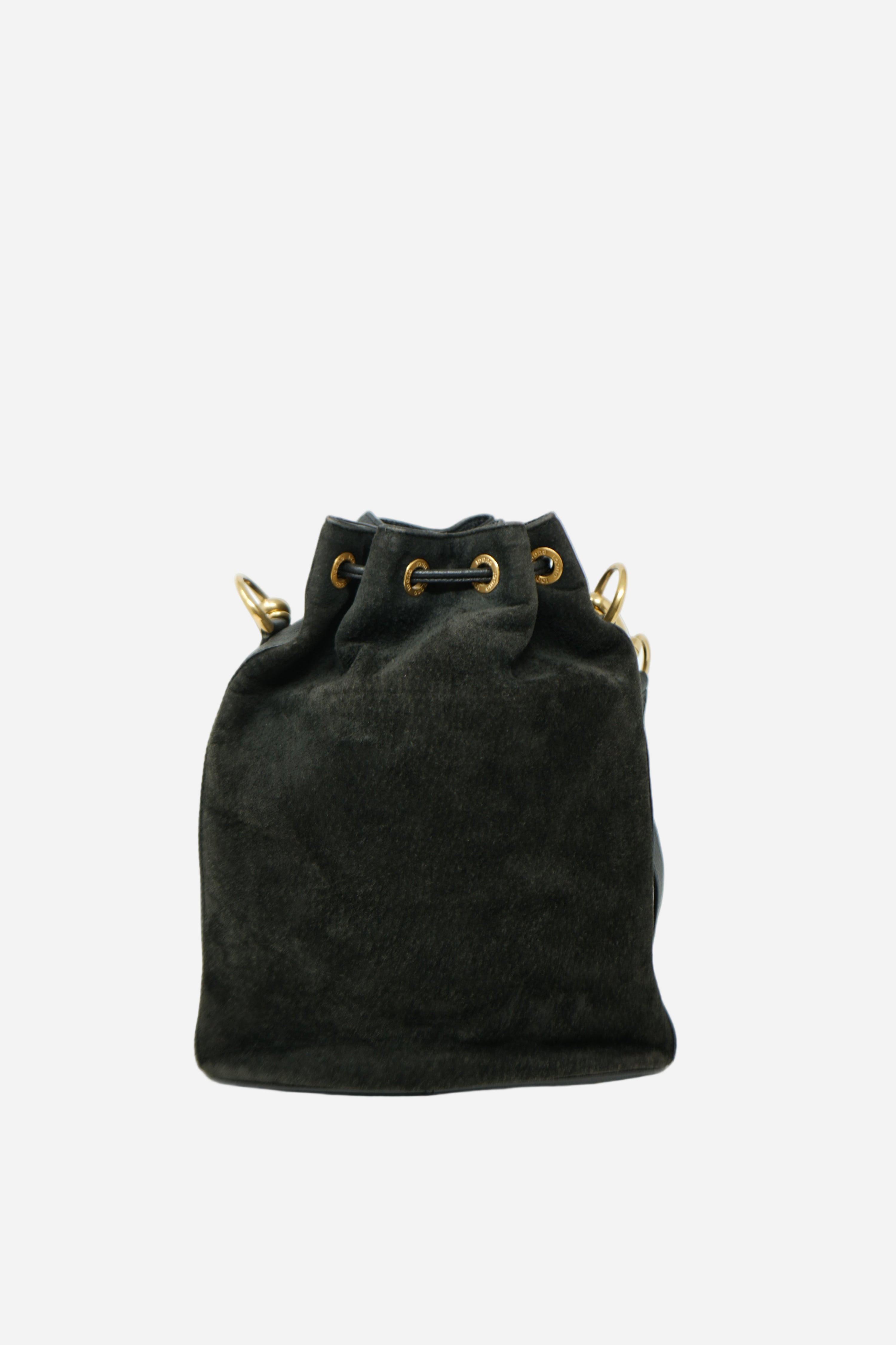 Gucci Vintage Suede Bucket Bag