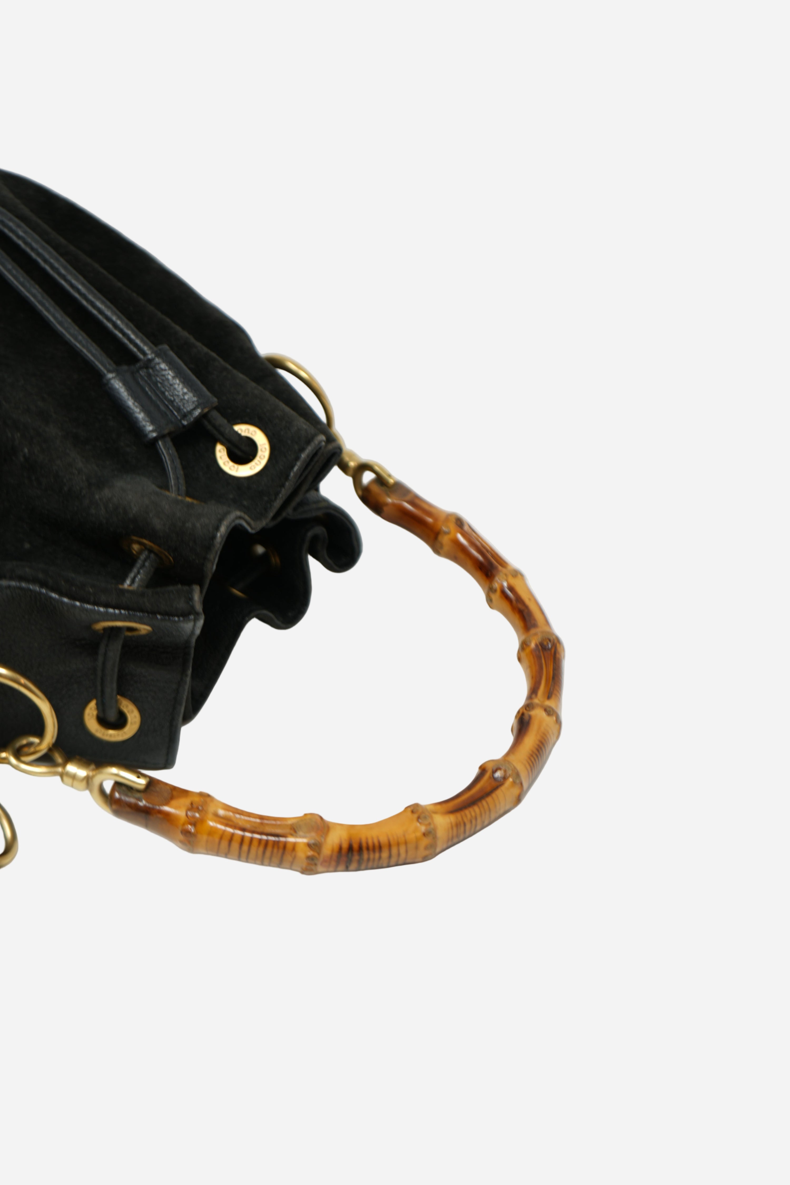 Gucci Vintage Suede Bucket Bag