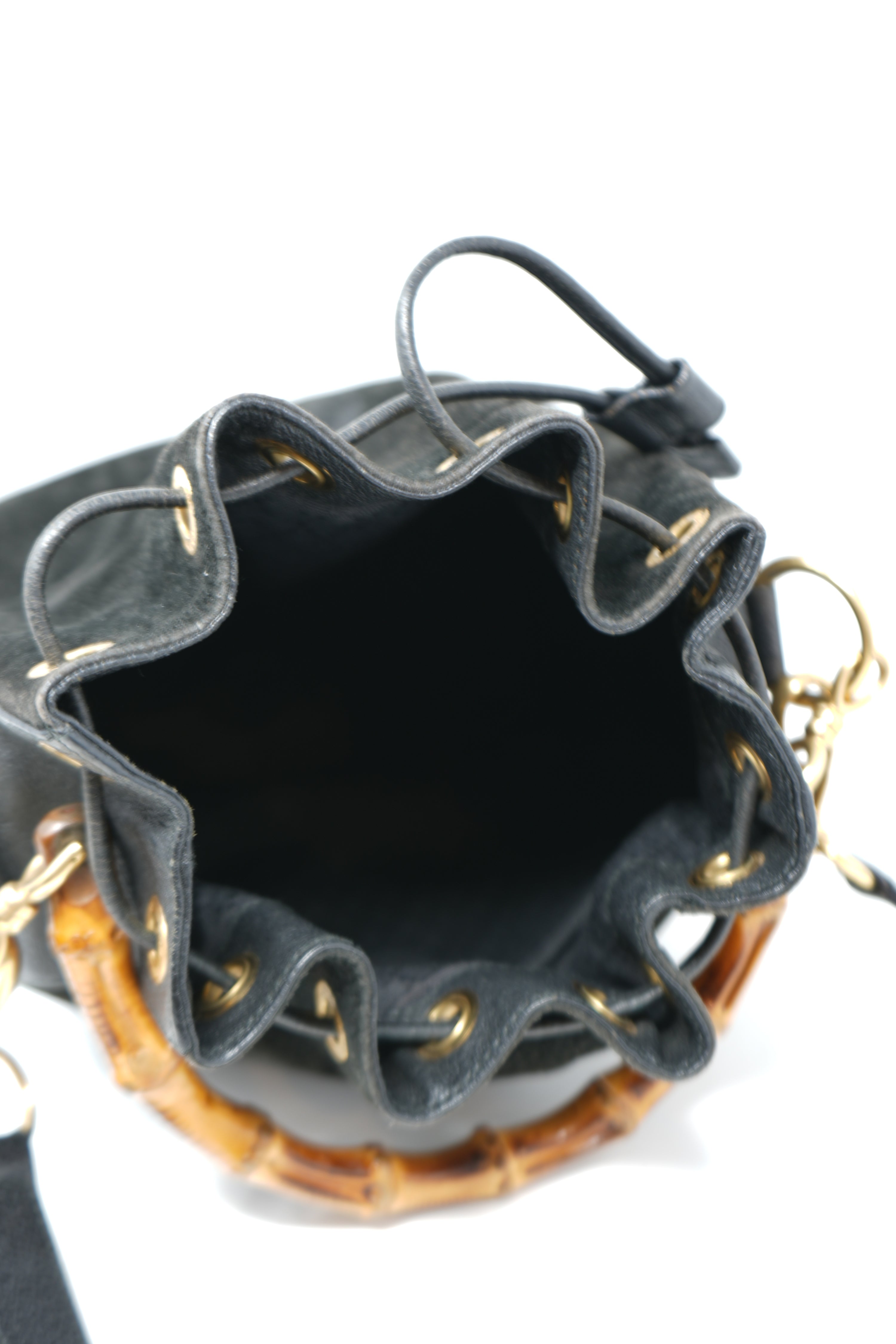 Gucci Vintage Suede Bucket Bag