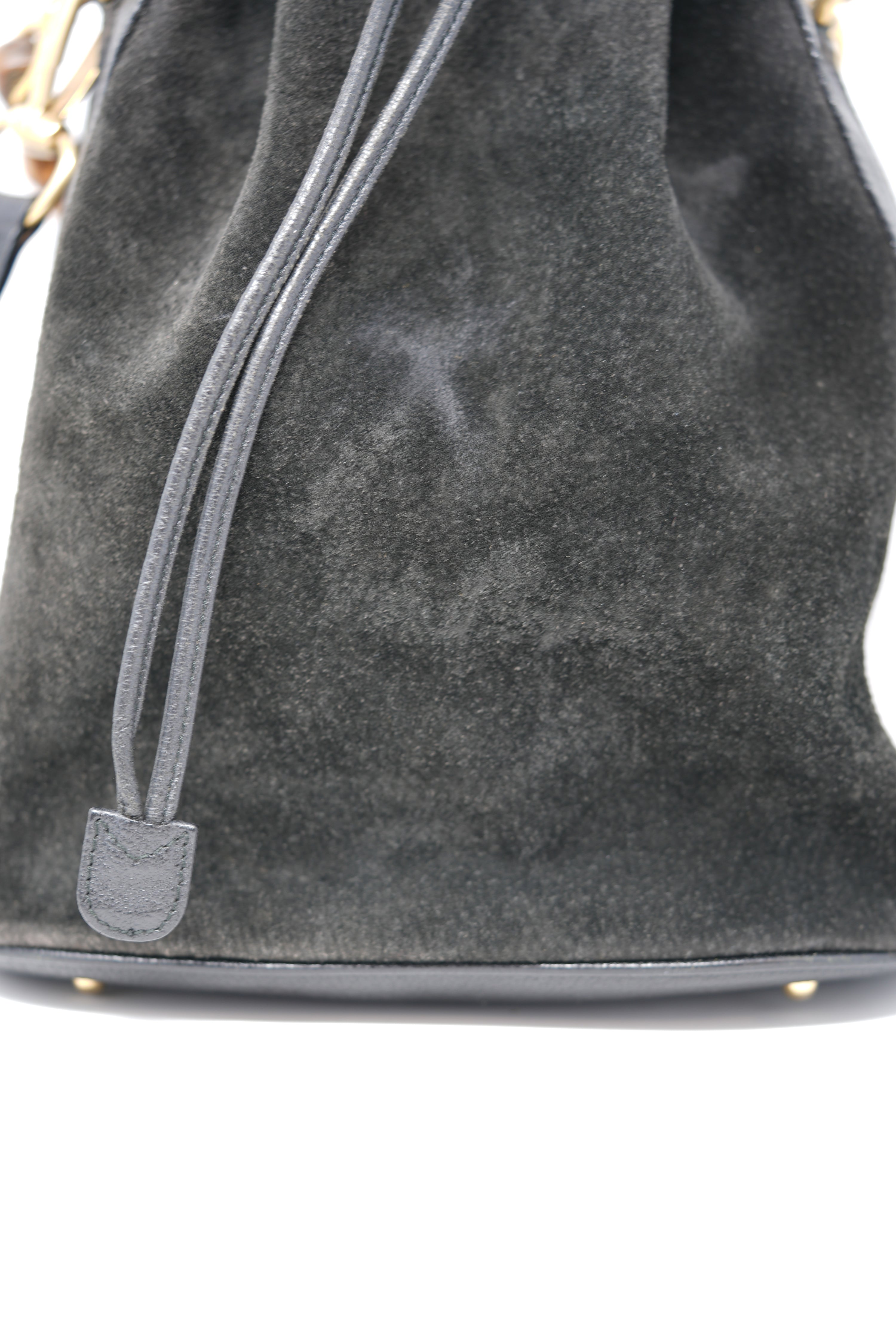 Gucci Vintage Suede Bucket Bag