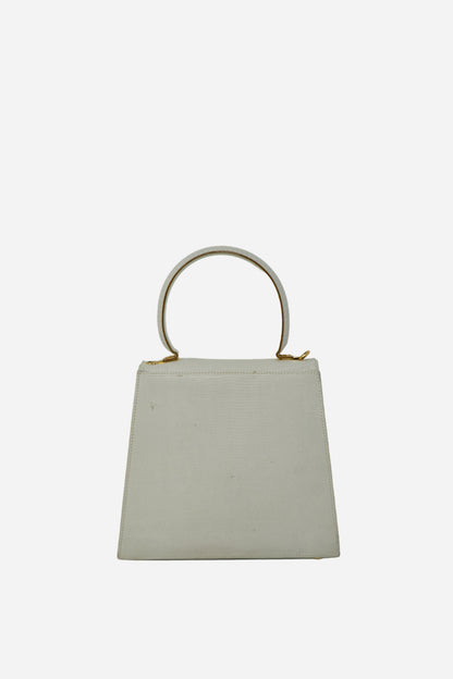 Salvatore Ferragamo Lizard Top Handle Bag