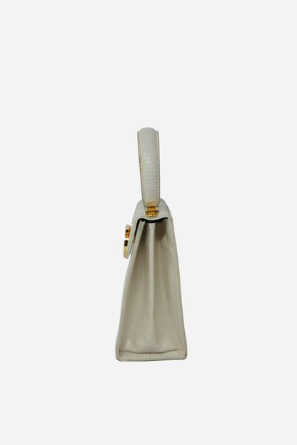 Salvatore Ferragamo Lizard Top Handle Bag