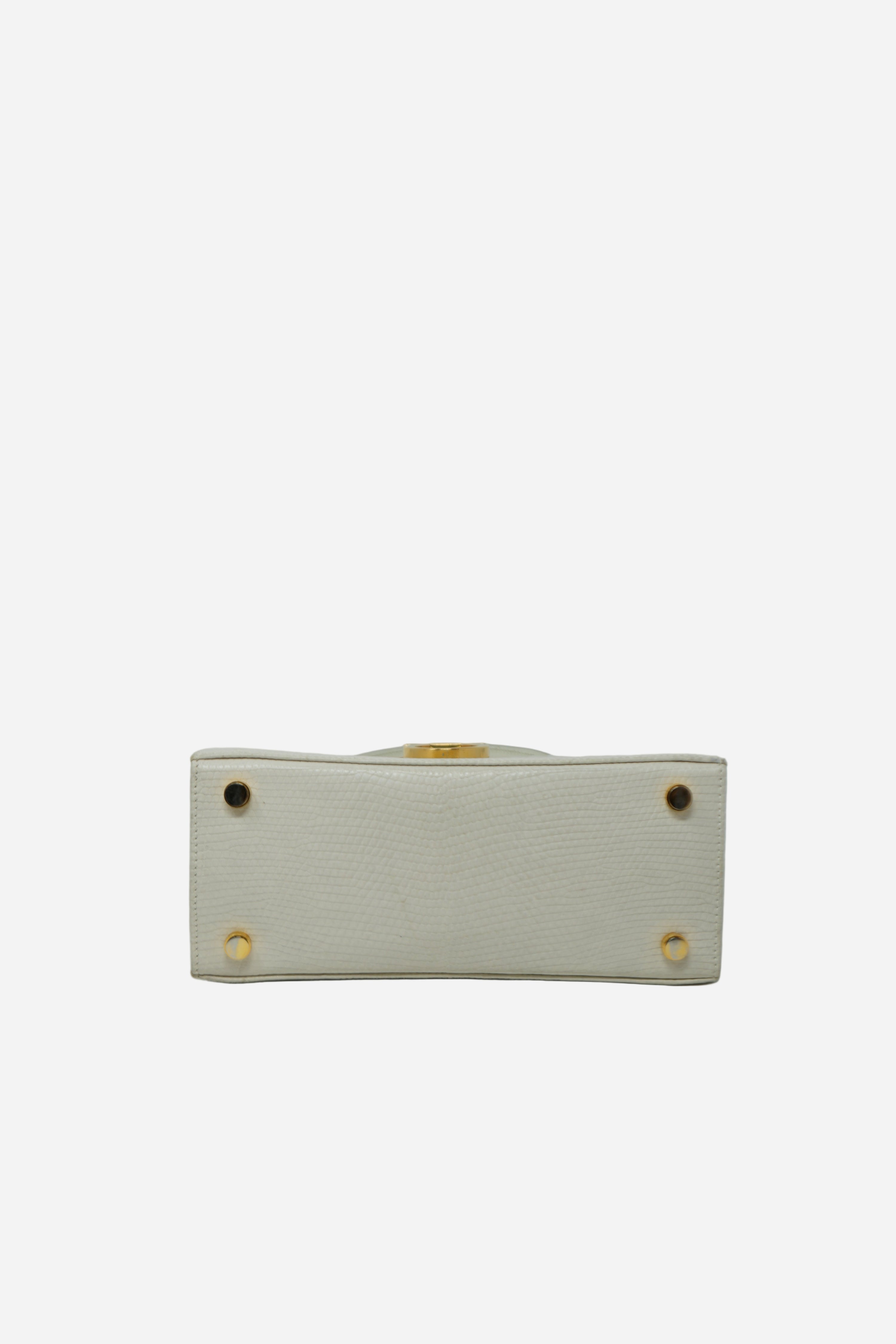 Salvatore Ferragamo Lizard Top Handle Bag