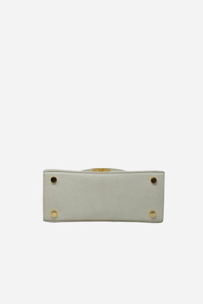 Salvatore Ferragamo Lizard Top Handle Bag