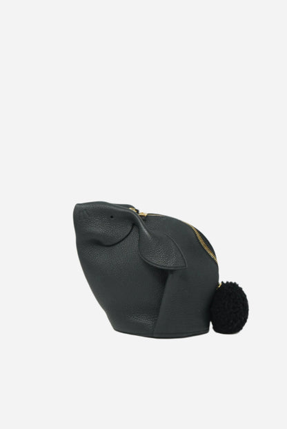 Loewe Black Bunny Clutch With Strap