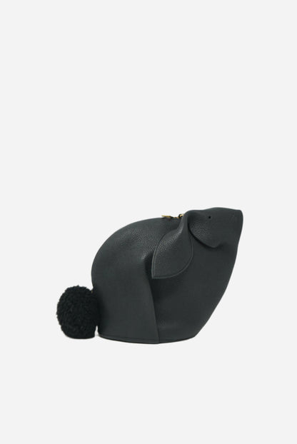 Loewe Black Bunny Clutch With Strap