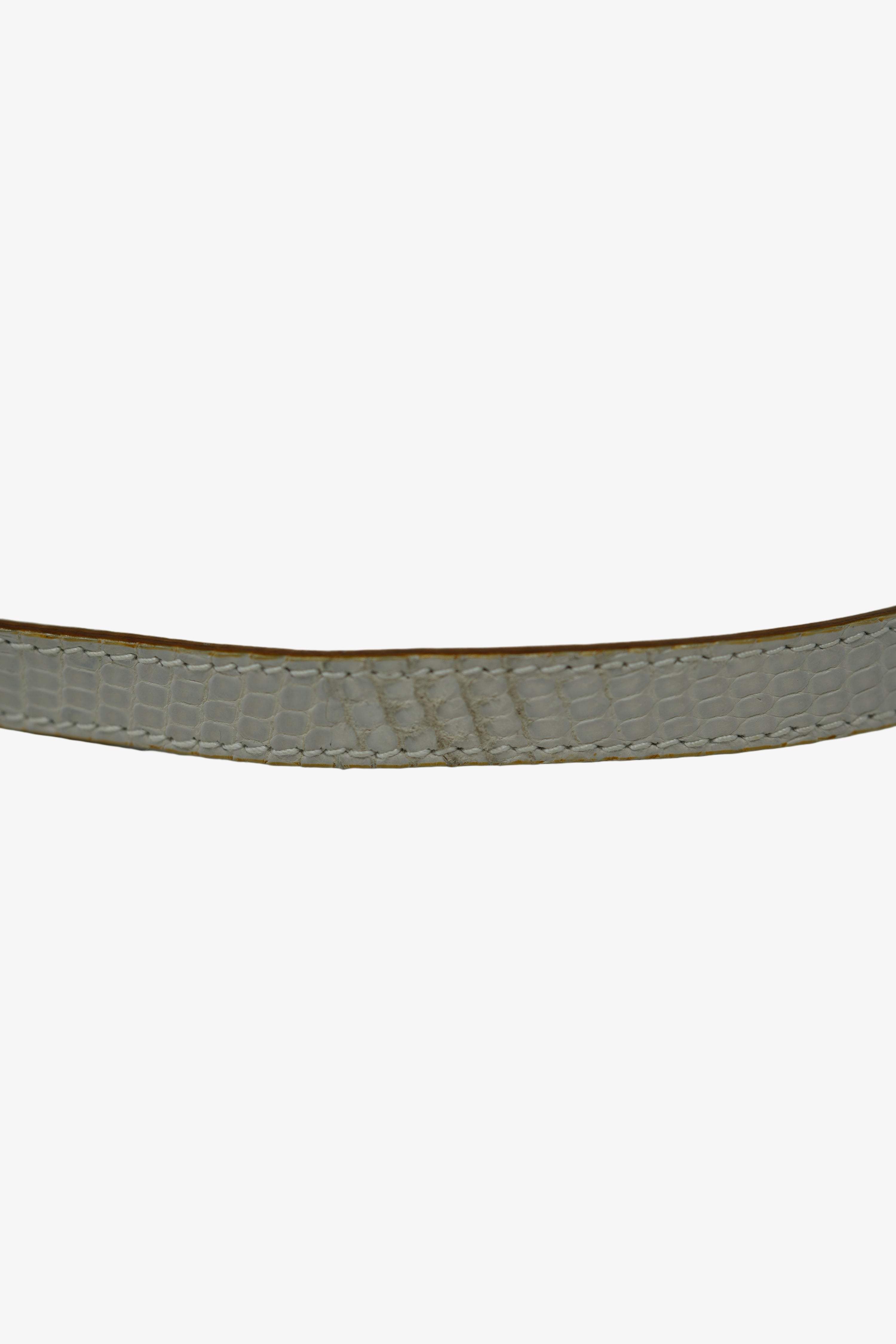 Salvatore Ferragamo Lizard Top Handle Bag