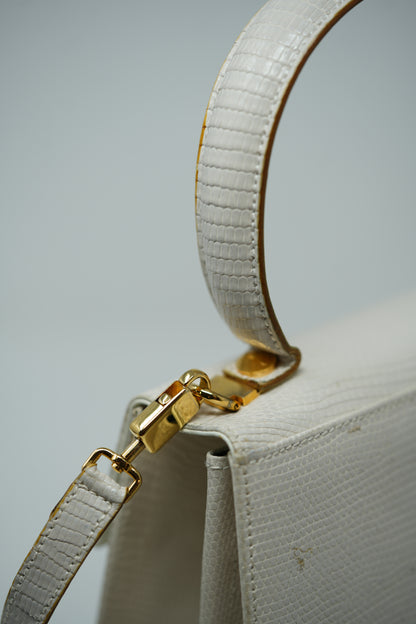 Salvatore Ferragamo Lizard Top Handle Bag
