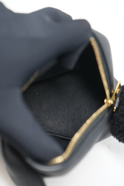 Loewe Black Bunny Clutch With Strap