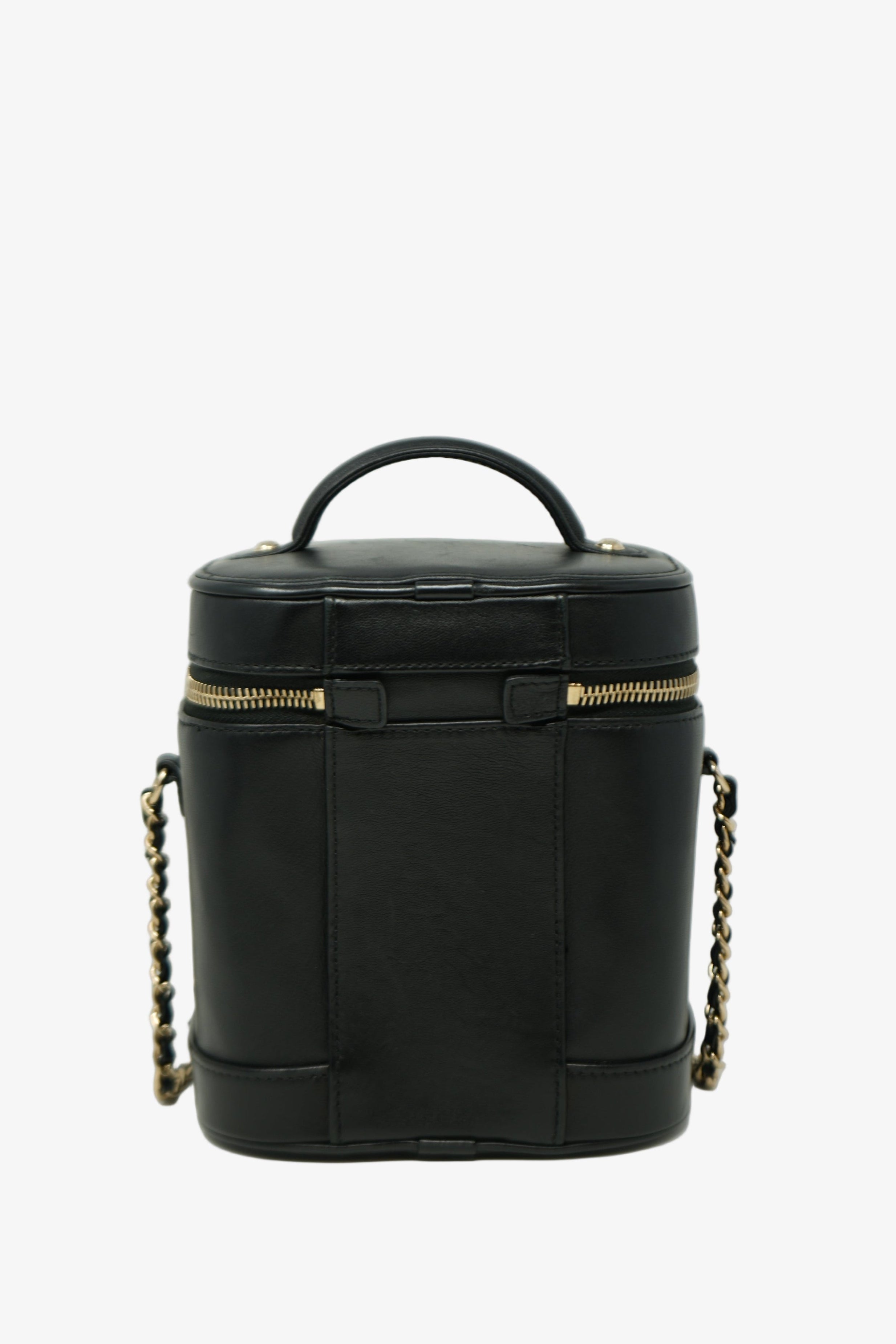 Pre-Owned Chanel 2019–2020 Black Lambskin Timeless Vanity Case