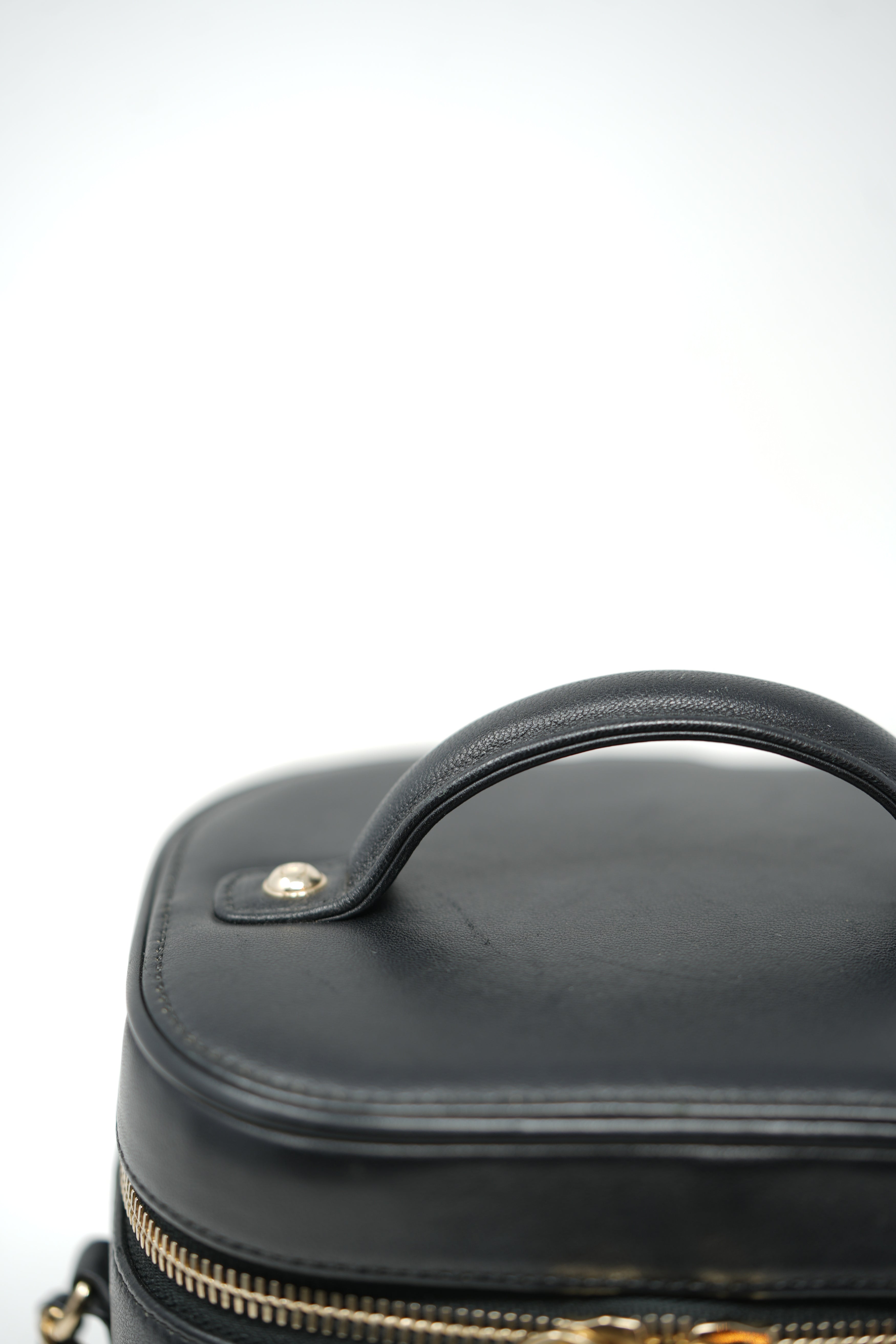 Pre-Owned Chanel 2019–2020 Black Lambskin Timeless Vanity Case