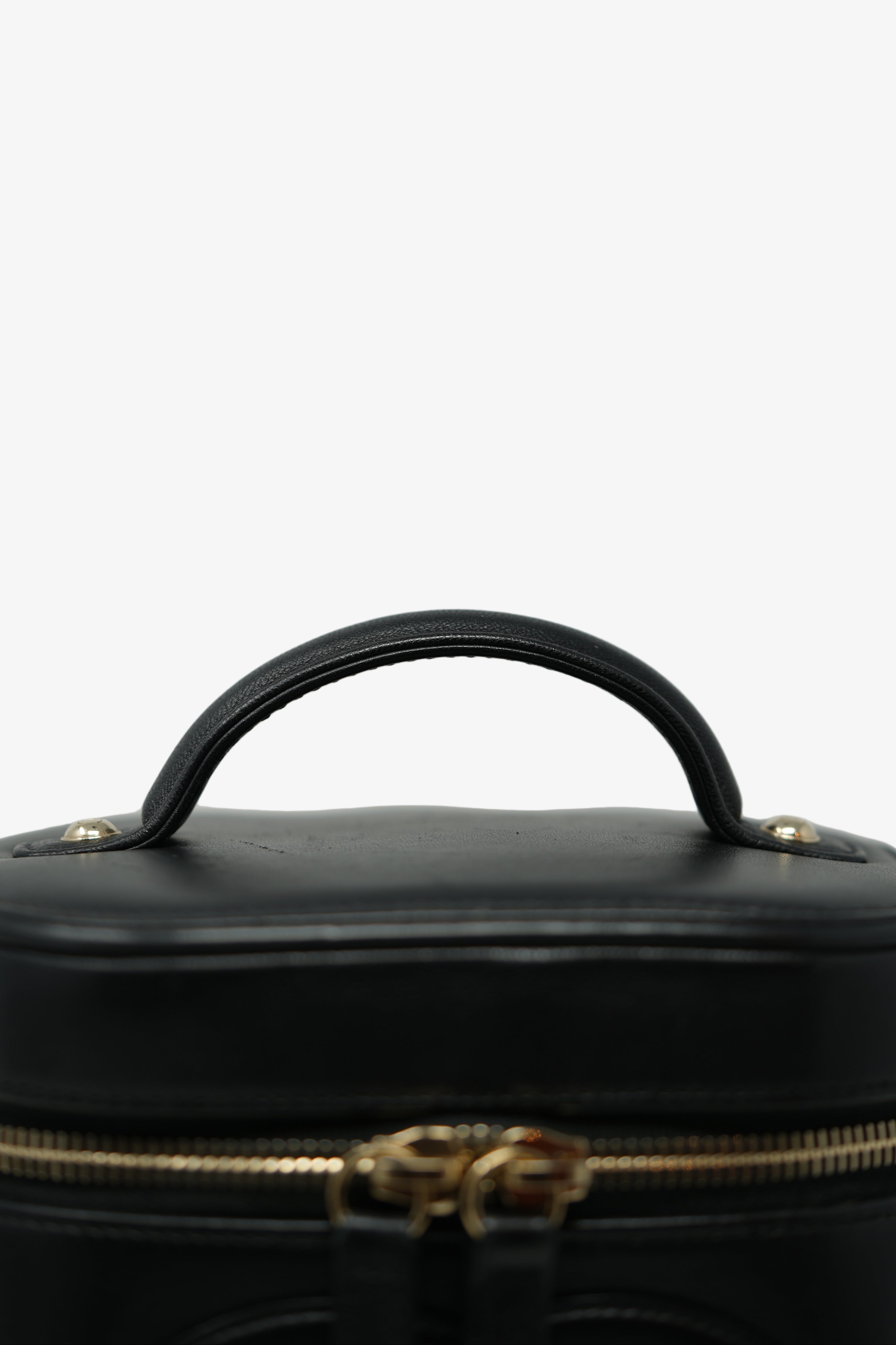 Pre-Owned Chanel 2019–2020 Black Lambskin Timeless Vanity Case