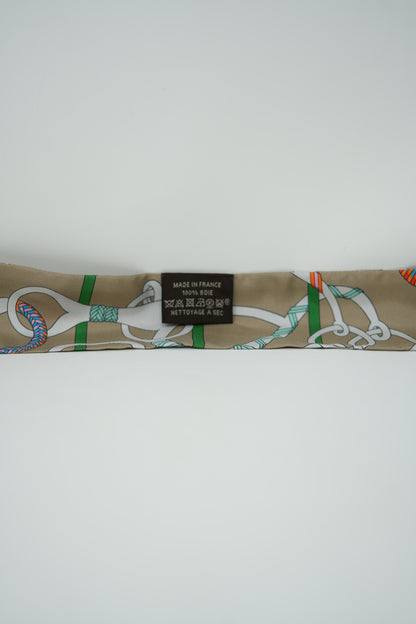 Hermes Twilly Scarf Beige