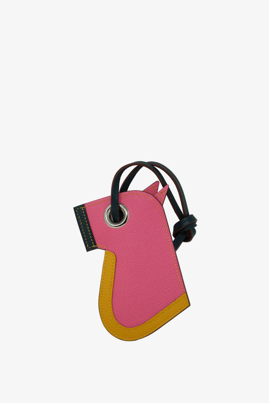Hermes Epsom Rose Key Charm