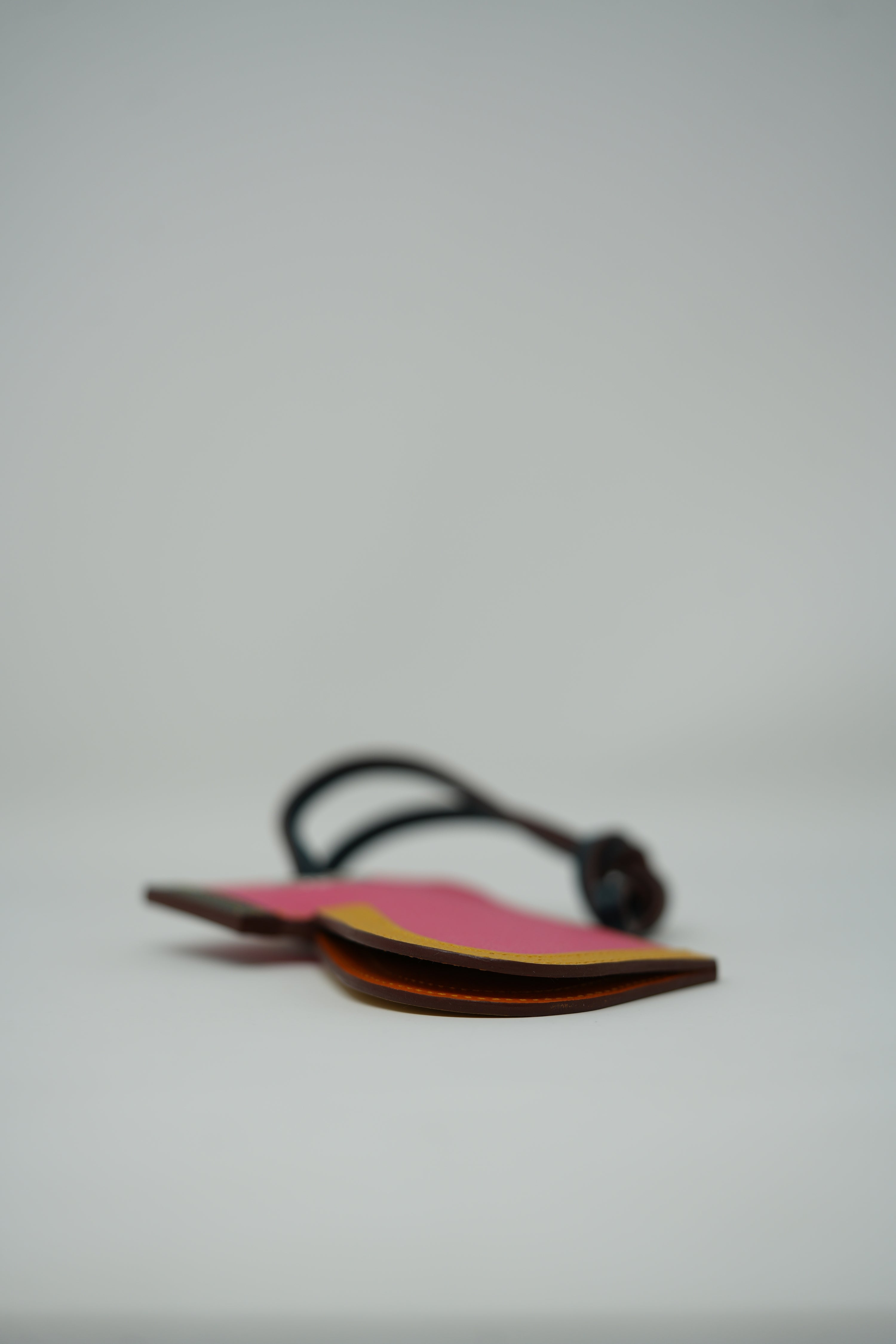 Hermes Epsom Rose Key Charm