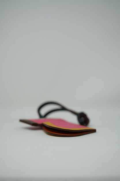 Hermes Epsom Rose Key Charm