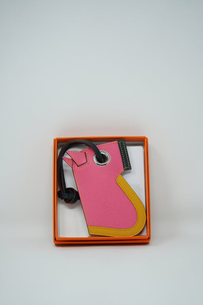Hermes Epsom Rose Key Charm