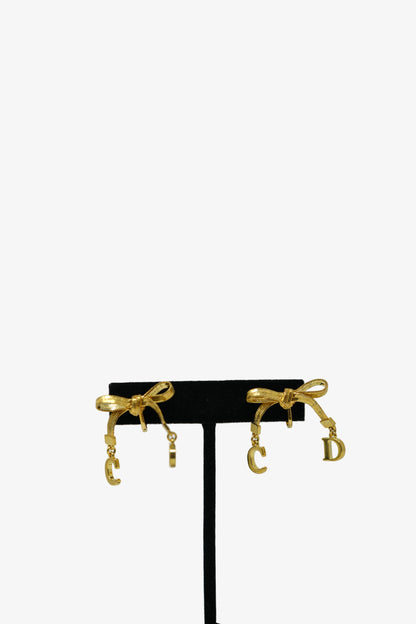 Dior Vintage Bow tie Earrings Clip-on