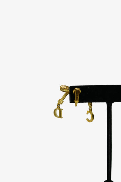 Dior Vintage Bow tie Earrings Clip-on