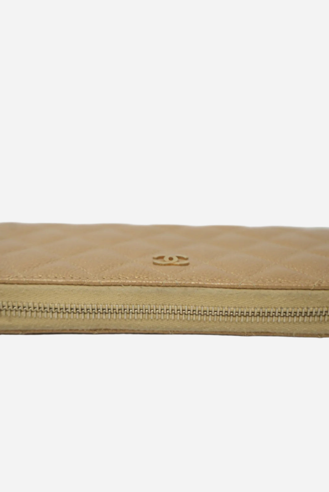 Pre-Owned Chanel 2014-2015 Long Wallet Caviar
