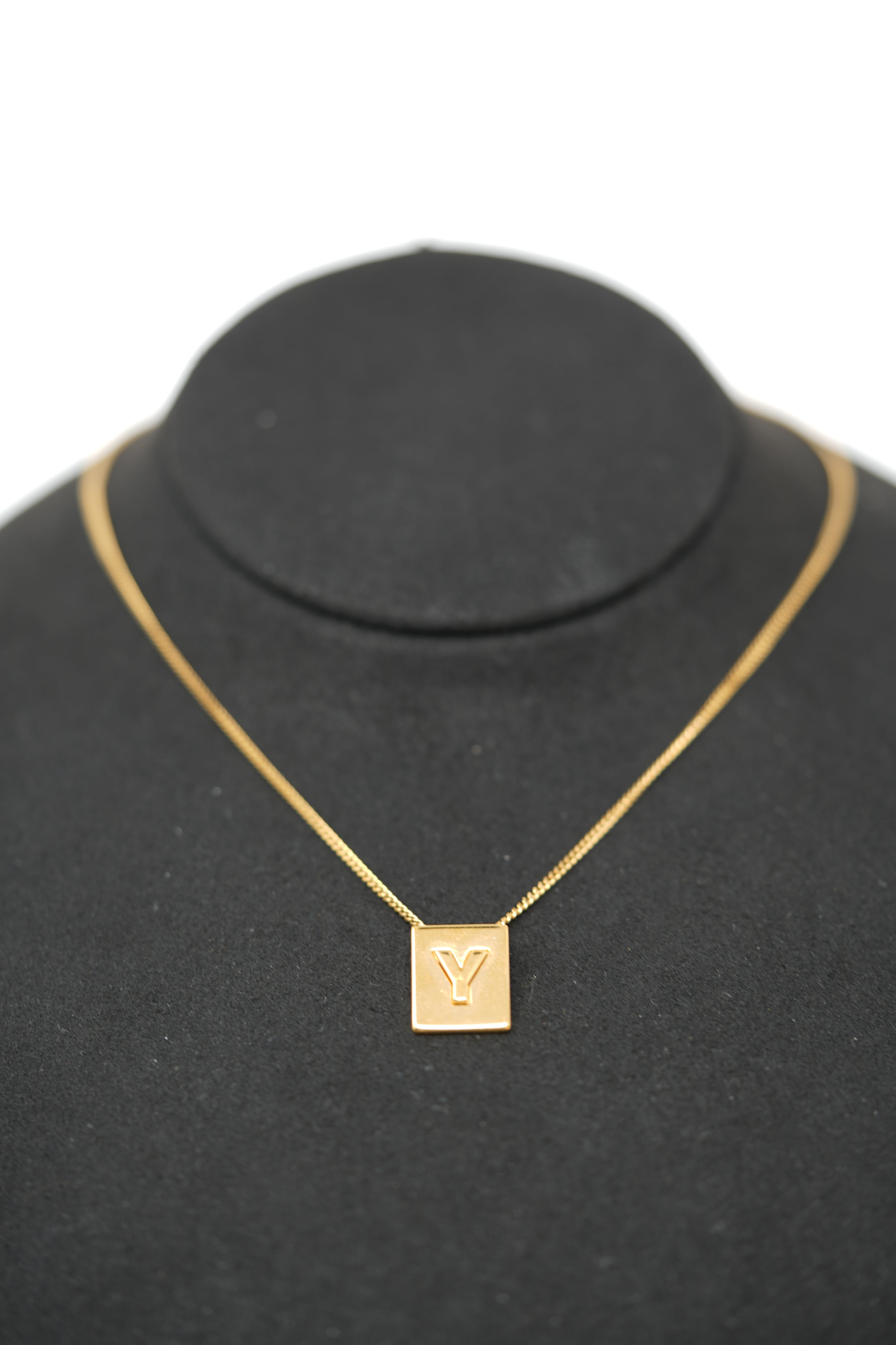 Celine Alphabet Y Necklace